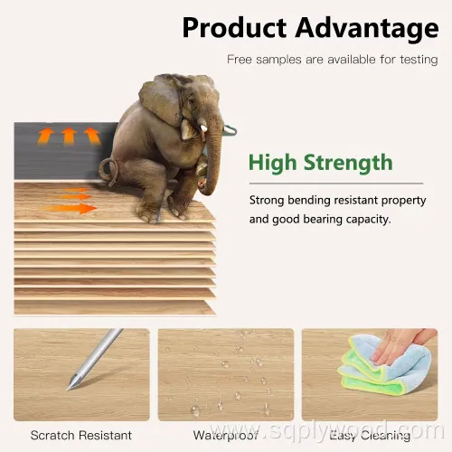 5mm-22mm Melamine Faced Eucalyptus Core Plywood for Home Decoration